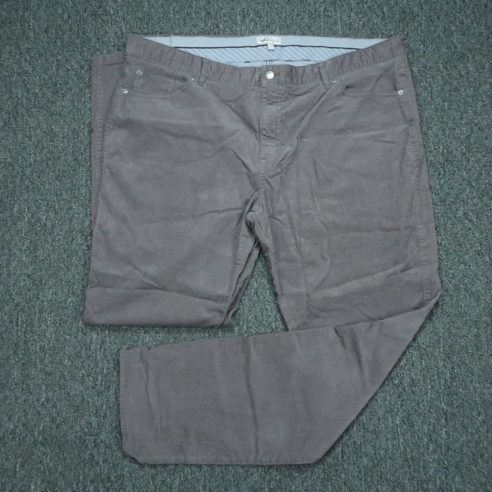 Peter Millar‎ Pants Mens 44x33 Gray Superior Soft Corduroy 5 Pocket Chino *
